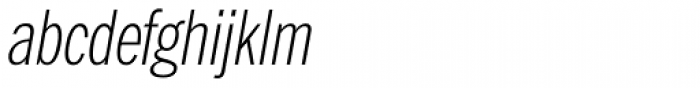 Franklin Pro Condensed Thin Italic