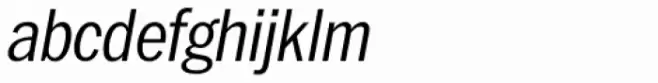 Franklin Pro Narrow Light Italic