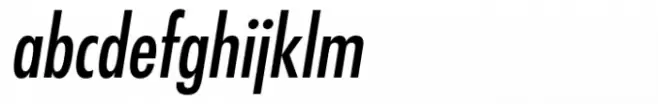 Futura Medium Condensed Oblique