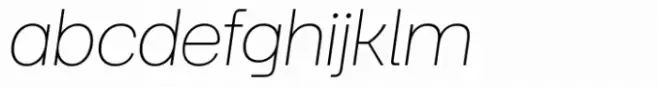 Guaruja Neue Thin Italic
