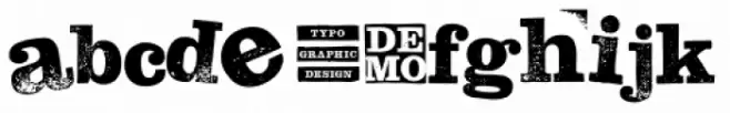 Hand Stamp Slab Serif Rough Mix DEMO