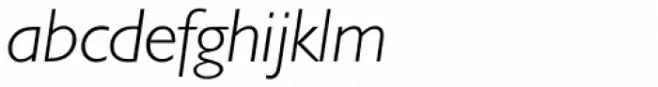 Humanist 521 BT Light Italic