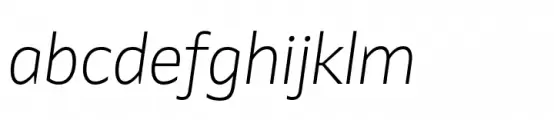 Identa Extra Light Italic