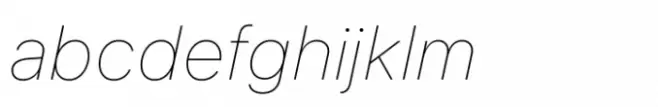 Identidad Thin Italic