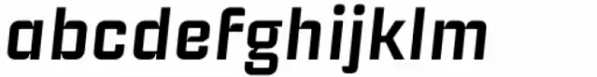 Industria Sans Wide Semi Italic