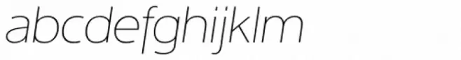 Interval Sans Pro UltraLight Italic