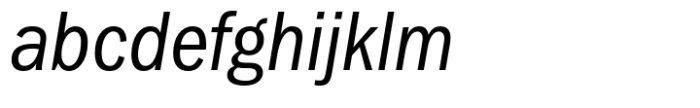 ITC Franklin Gothic LT Book Condensed Italic