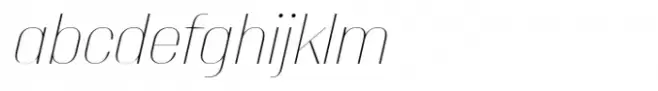 Italian Plate No6 Display Std Ultralight Italic