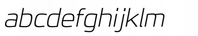 JH Oleph Extra Light Expanded Italic