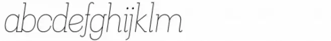 Kate Slab 200 Extra Light Italic