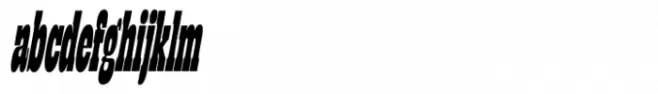 Lapoya Text Bold Condensed Slant