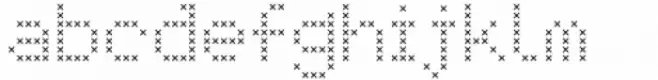 LED pixel Cr Slab Serif