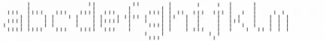 LED pixel L Slab Serif
