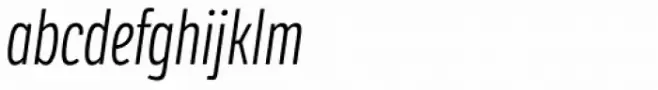 LFT Etica Compressed Light Italic