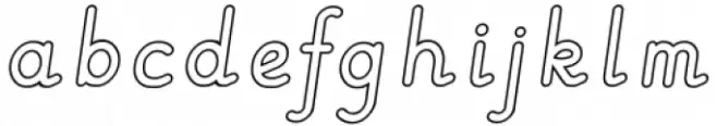 Linkpen Primary Print Outline Italic