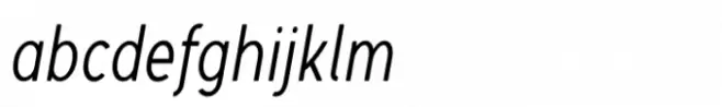 Lite On Condensed Italic