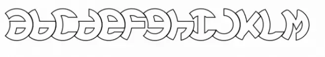 Lunanic Bold Right Outline