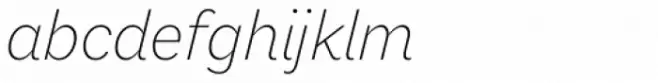Macklin Sans Extra Light Italic