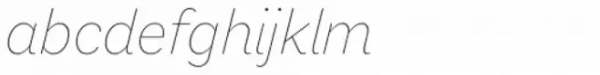 Macklin Sans Thin Italic