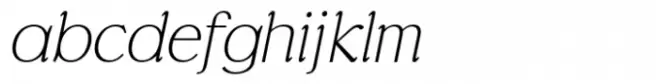 Marceaux Serif Light Italic