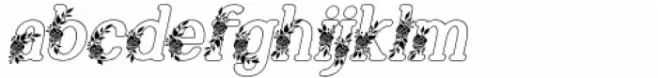 Marlyn Flo Bold Outline Italic