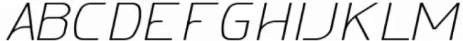 Melatea Extra Light Italic Expanded