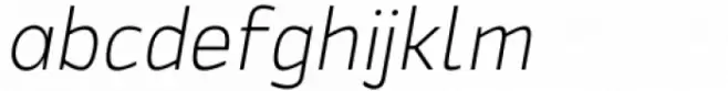 Mesca Extra Light Italic
