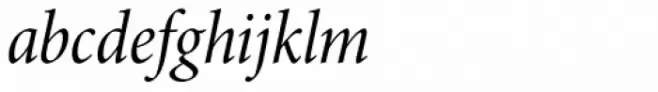 Minion Pro SubHead Cond Italic