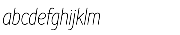 Miss Mable Extra Light Condensed Italic