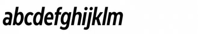 Modica Pro Condensed Semi Bold Italic