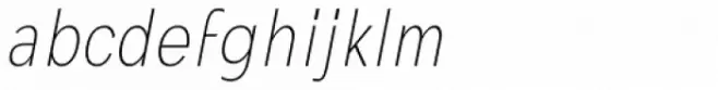Mollen Thin Condensed Italic