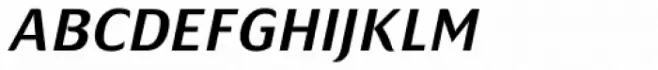 Mondial Plus Demi Italic Caps