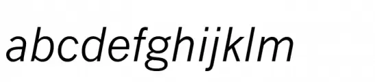Monotype News Gothic Paneuropean Italic