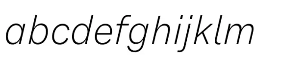 Monto Grotesk Extra Light Italic