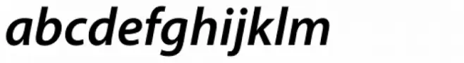 Myriad Pro SemiBold Italic