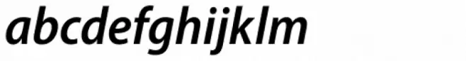 Myriad Pro SemiCond SemiBold Italic
