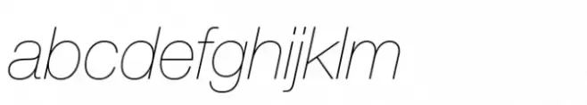 Neue Helvetica Armenian 25 Ultra Light Italic