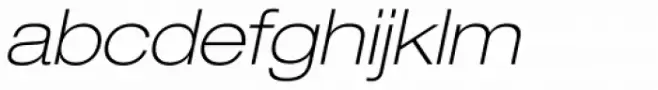 Neue Helvetica Pro 33 Thin Extended Oblique