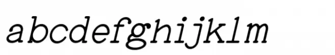 Nostalgic Typewriter Medium Italic