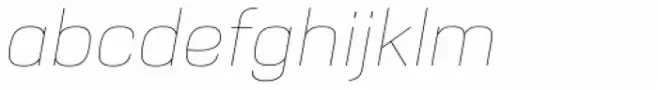 Nuber UltraLight Italic