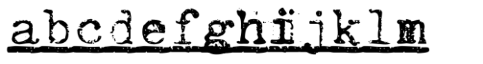 Office Typewriter Underlined Regular