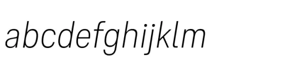 Ordina Condensed Extralight Oblique