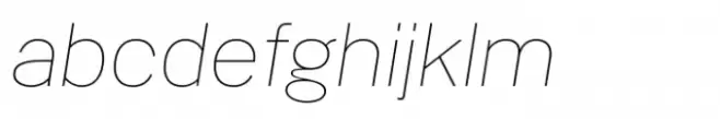 PG Gothique Wide Thin Italic