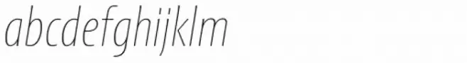 Picador Sans Extra Thin Italic