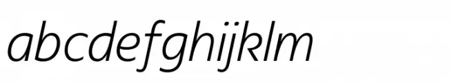 Plau Redonda Condensed Light Italic