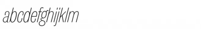 Publish Gothic Condensed Std Thin Italic