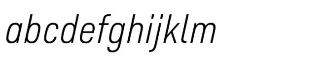 Pulse JP Condensed Light Italic