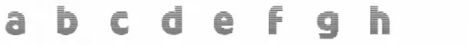 Puzzle Face Glyphs Stripes