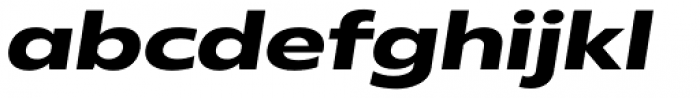 Radiate Sans Bold Semi Expanded Italic