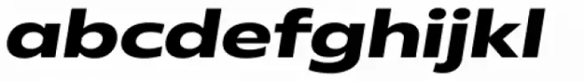 Radiate Sans Bold Semi Expanded Italic